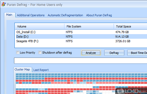 User interface - Screenshot of Puran Utilities