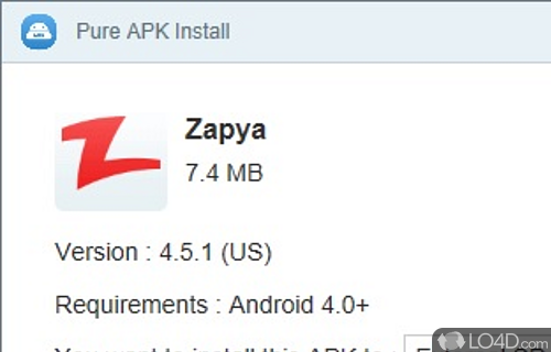 Pure APK Install Screenshot