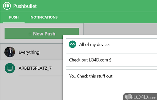 A Simple App that Makes Managing Notifications Across Devices Easy - Screenshot of Pushbullet