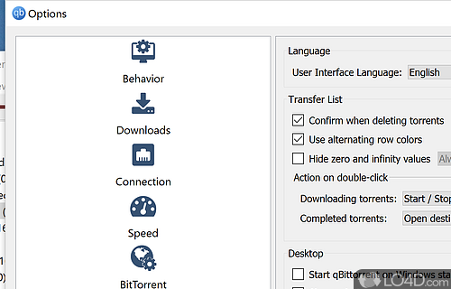 Cross-platform functionalities - Screenshot of qBittorrent