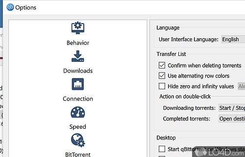 BitTorrent transfer protocol - Screenshot of qBittorrent Portable