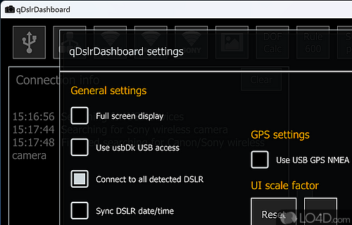 qDslrDashboard Screenshot