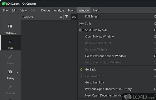 Complete integrated development environment (IDE) for application developers - Screenshot of Qt Creator