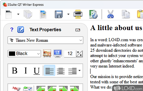 QT Writer Express Screenshot