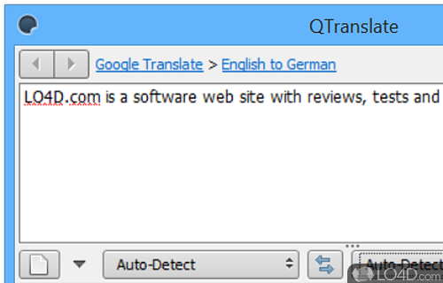 Use different translation services to translate text into any language in the world - Screenshot of QTranslate Portable