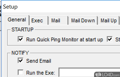 Watch states of network servers and lines - Screenshot of Quick Ping Monitor