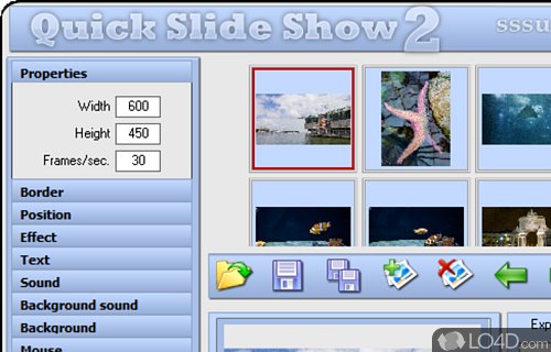 Transform your photo collections into slideshows - Screenshot of Quick Slide Show