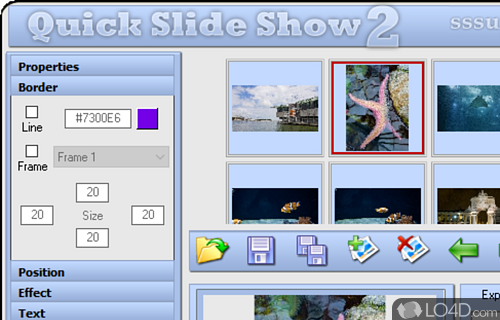 User interface - Screenshot of Quick Slide Show
