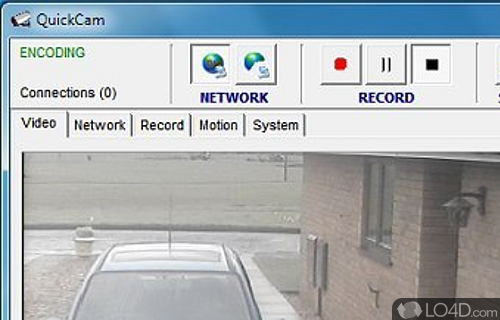 Screenshot of QuickCam - Powerful program that allows you stream captured videos onto the Internet