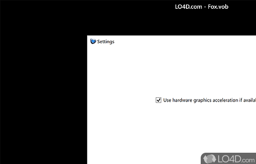 User interface - Screenshot of QuickPlay