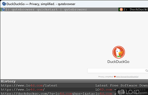 Average-looking and clean interface - Screenshot of qutebrowser