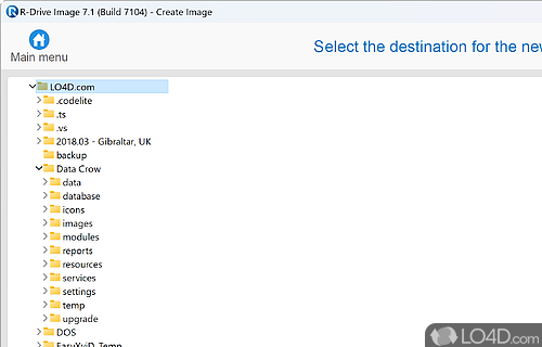 Rapidly Backup and Restore Your System or Deploy it to multiple PCs - Screenshot of R-Drive Image