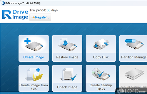 Backup your data with drive images - Screenshot of R-Drive Image