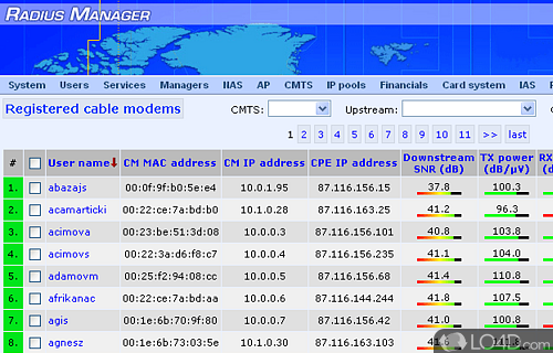 Radius Manager Screenshot