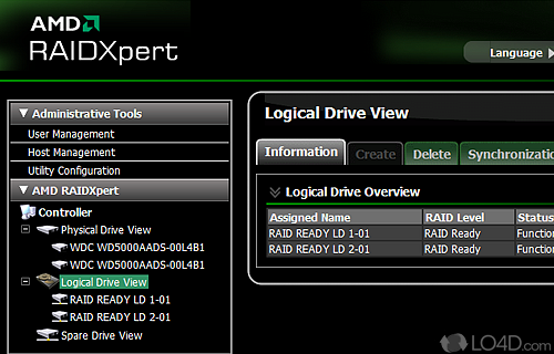 RAIDXpert Screenshot