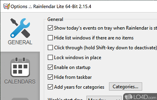 Rainlendar Lite Screenshot