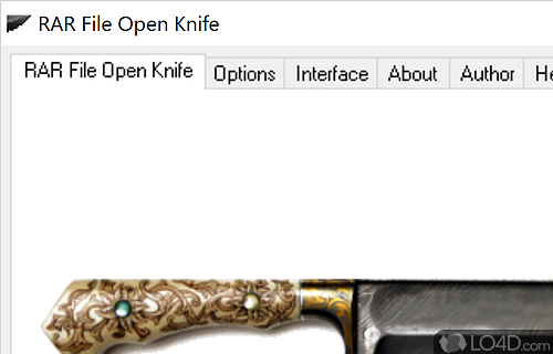 RAR File Open Knife Screenshot