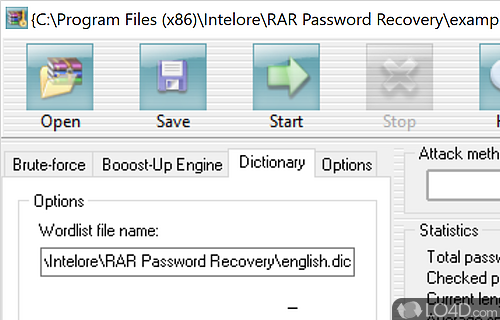 RAR Password Recovery Screenshot