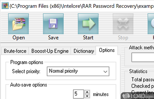 RAR Password Recovery screenshot