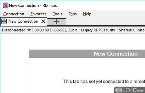 Organize remote desktop connections using tabs - Screenshot of RD Tabs