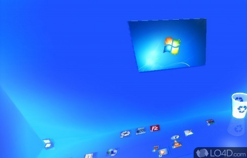 Screenshot of Real Desktop - Convert desktop into a 3D interactive room fitted with object physics