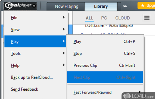 Upload, share and view your videos - Screenshot of RealPlayer