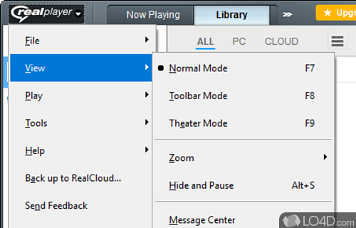 Record - Screenshot of RealPlayer