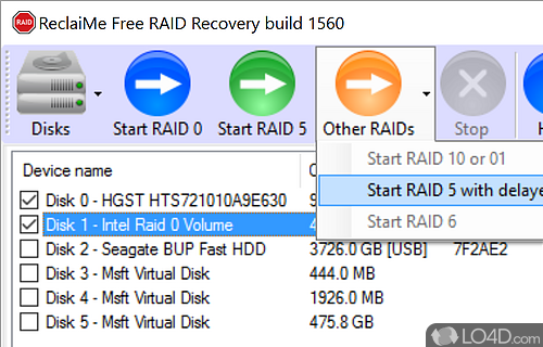 ReclaiMe Free RAID Recovery Screenshot