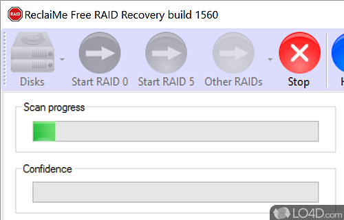 A very easy to use data recovery assistant for RAID configurations - Screenshot of ReclaiMe Free RAID Recovery