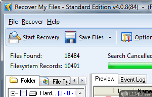 Screenshot of Recover My Files - Recover deleted files (e