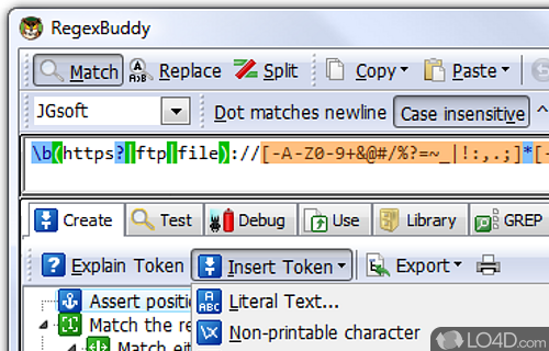 RegexBuddy Screenshot