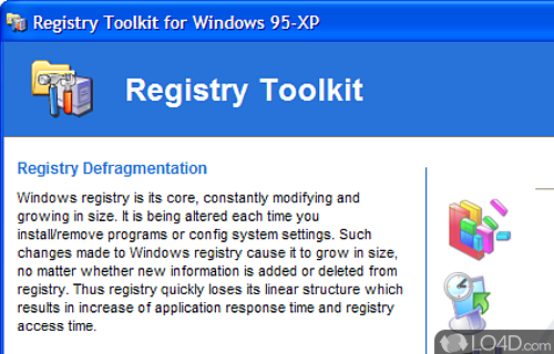 Registry Defragmentation Screenshot