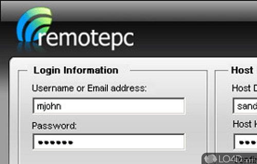Screenshot of Remote Access Host - User interface