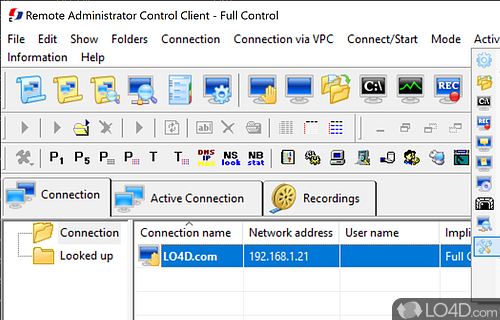 Remote Administrator Control Client screenshot