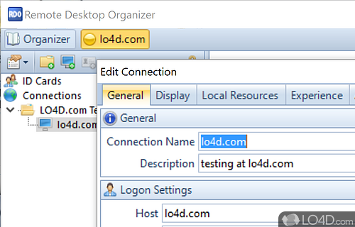 Remote Desktop Organizer screenshot