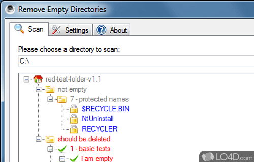 Remove Empty Directories Screenshot