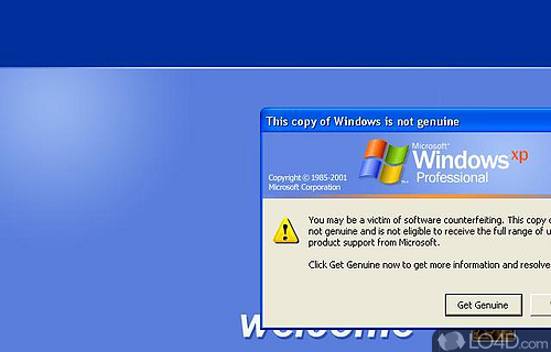 Screenshot of RemoveWGA - Removes the Microsoft Windows 