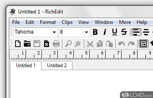 Screenshot of RichEdit - Text editor that supports many file formats such as C#, VB, HTML, SQL, PHP
