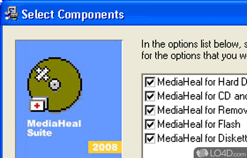 Screenshot of MediaHeal Suite - User interface