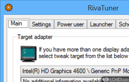 Allow you to carefully tweak video card in order to get maximum potential - Screenshot of RivaTuner