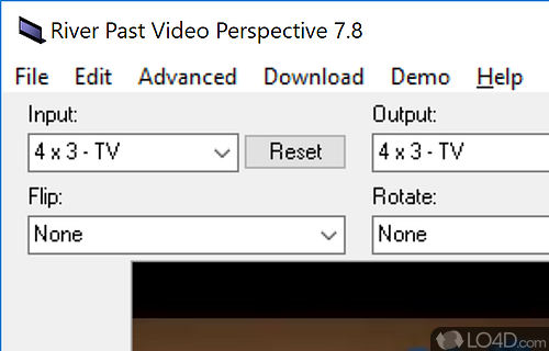 Video converter with aspect ratio adjustment from AVI, WMV, MPEG, MOV to AVI / WMV - Screenshot of River Past Video Perspective