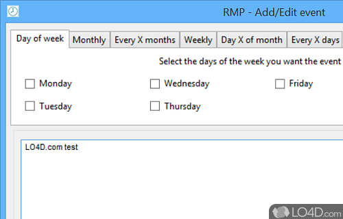 Quick setup and intuitive GUI - Screenshot of RMP