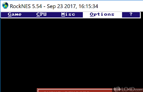 User interface - Screenshot of RockNES