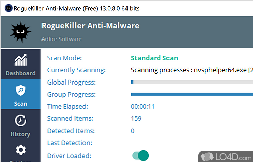 Scan critical OS areas for malware agents - Screenshot of RogueKiller