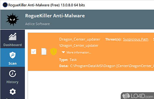Undo the damage caused by fake antivirus tools - Screenshot of RogueKiller