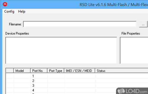 You can install software on Motorola devices - Screenshot of RSD Lite