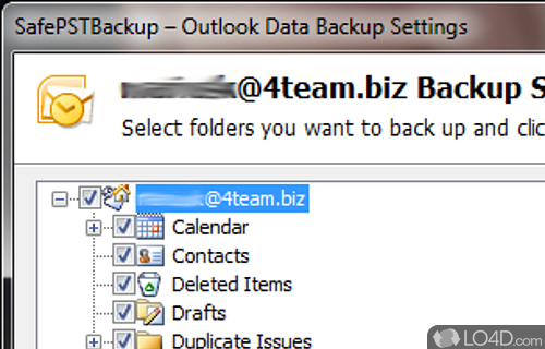 Safe PST Backup for Microsoft Outlook Screenshot