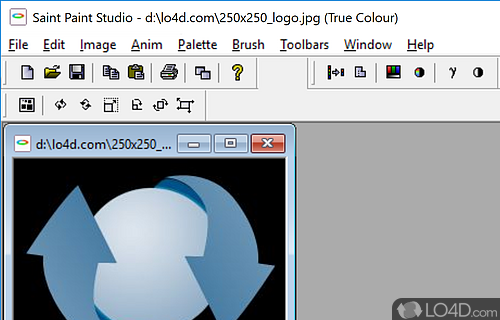 Paint package for editing photos - Screenshot of Saint Paint Studio