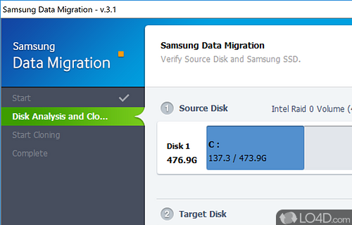 Samsung Data Migration Screenshot