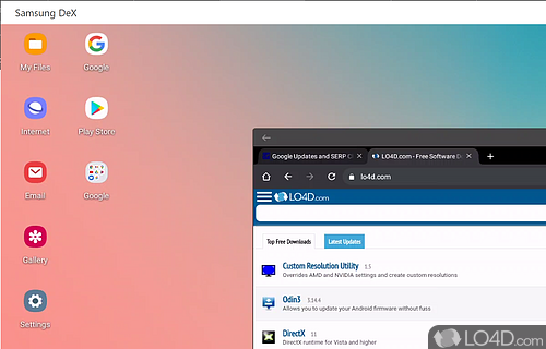 Allows you to take multitasking to the next level - Screenshot of Samsung DeX